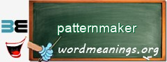 WordMeaning blackboard for patternmaker